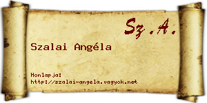 Szalai Angéla névjegykártya